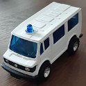 amb 999 mercedes benz 309 D blanco met 1 blauwe zwaailamp